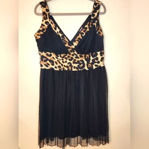 Leopard Print Party Dress